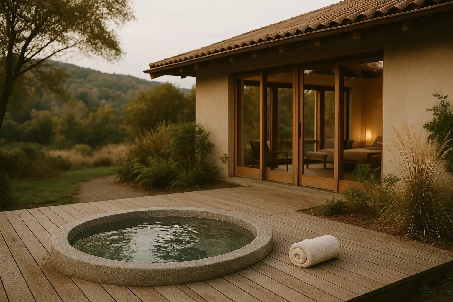 avec spa (jacuzzi / sauna / etc.) | Lieux de Retraites