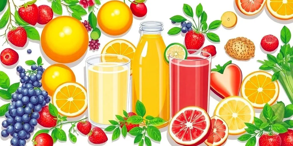 Ingrédients naturels pour une cure détox efficace et saine.