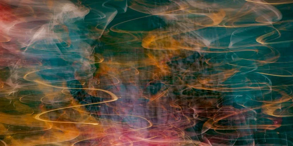 a blurry photo of a bunch of smoke