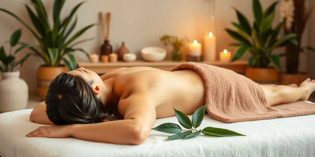 Massage ayurvédique pour le bien-être physique et mental.