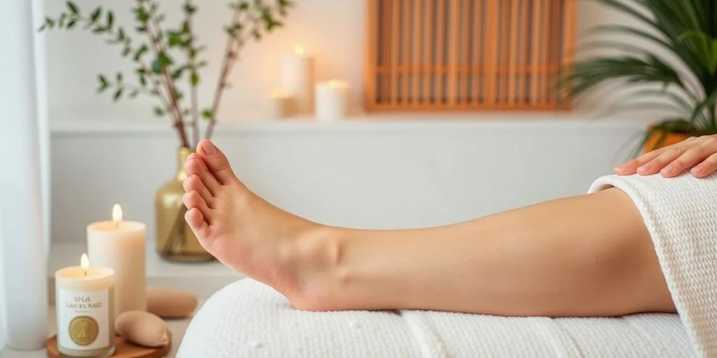 Réflexologie plantaire pour le bien-être mental.