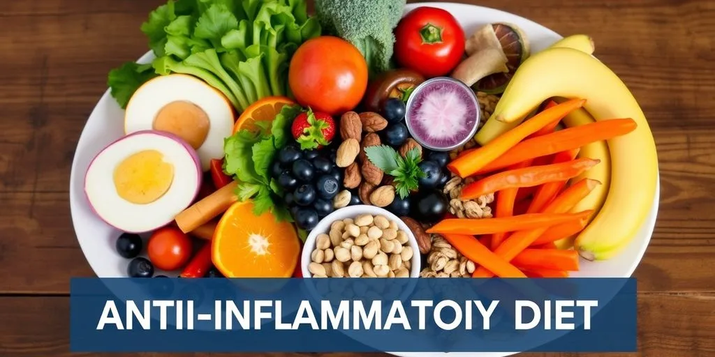 Aliments colorés pour une alimentation anti-inflammatoire.