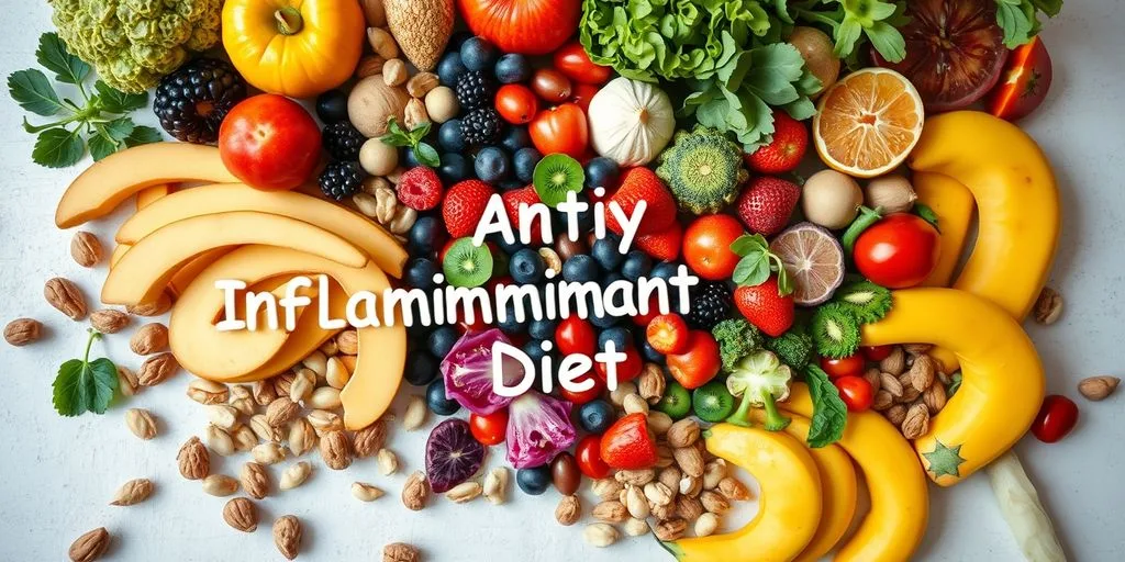 Aliments colorés pour une alimentation anti-inflammatoire.