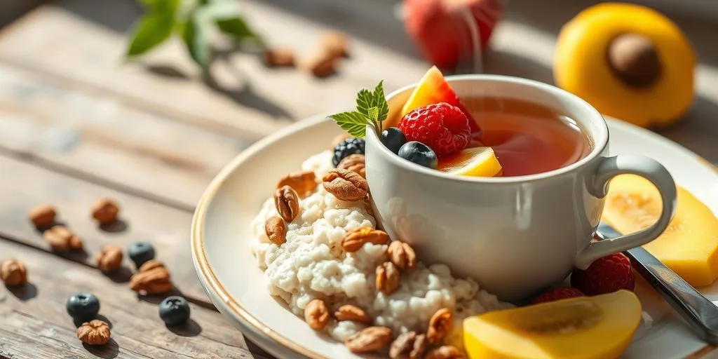 Petit déjeuner sain pour réduire le stress.