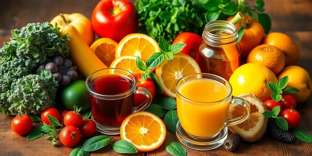 Fruits et légumes frais pour une cure détox naturelle.