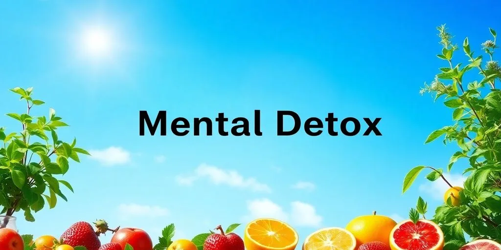 Nature et fruits frais pour la détox mentale.