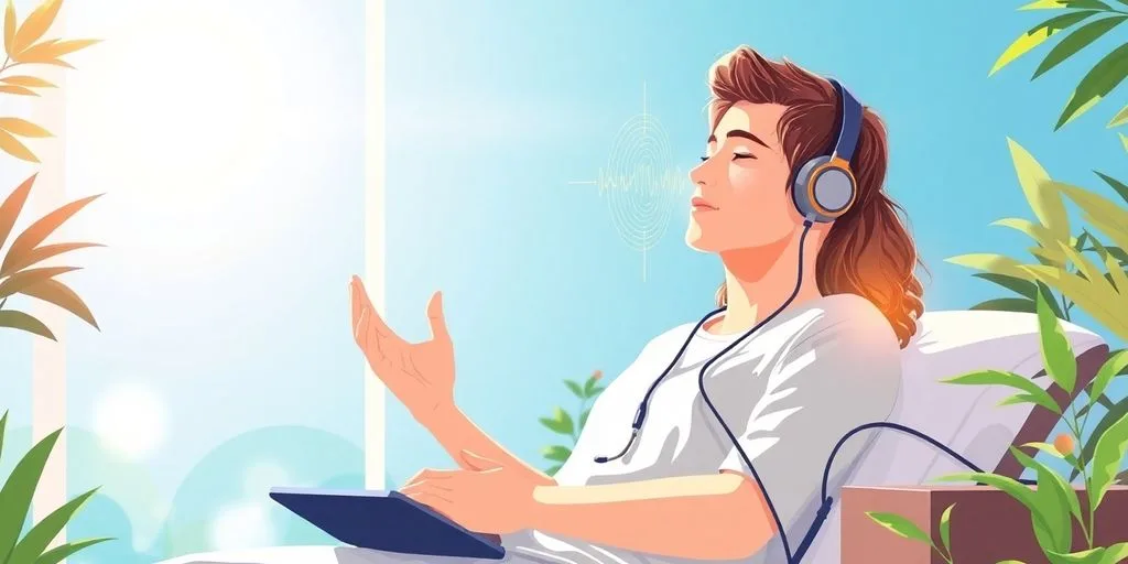 Illustration de techniques de biofeedback en santé.