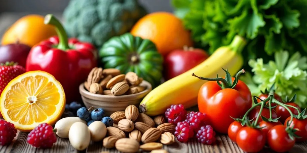 Fruits et légumes riches en micronutriments essentiels.