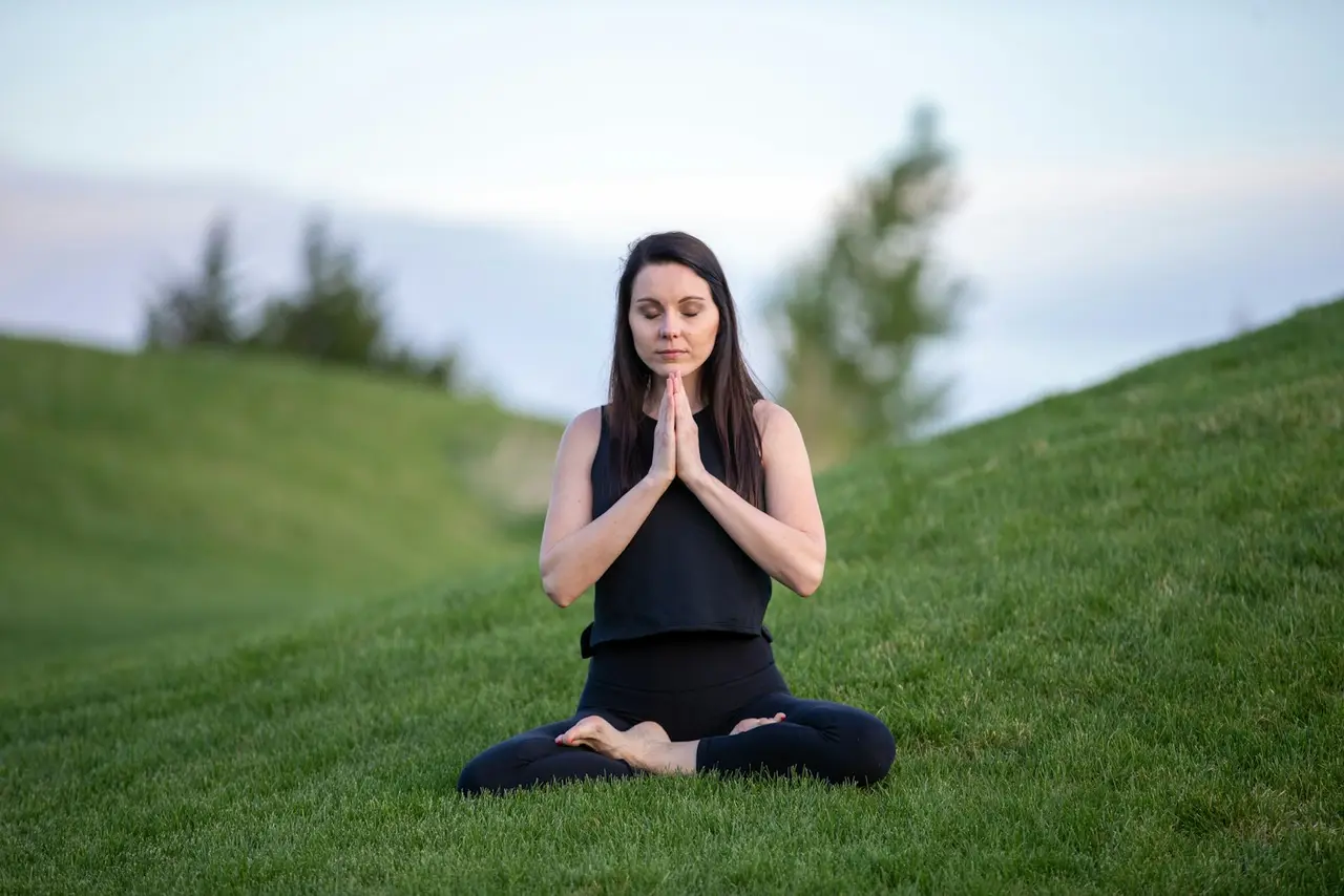 Pratique de yoga en plein air