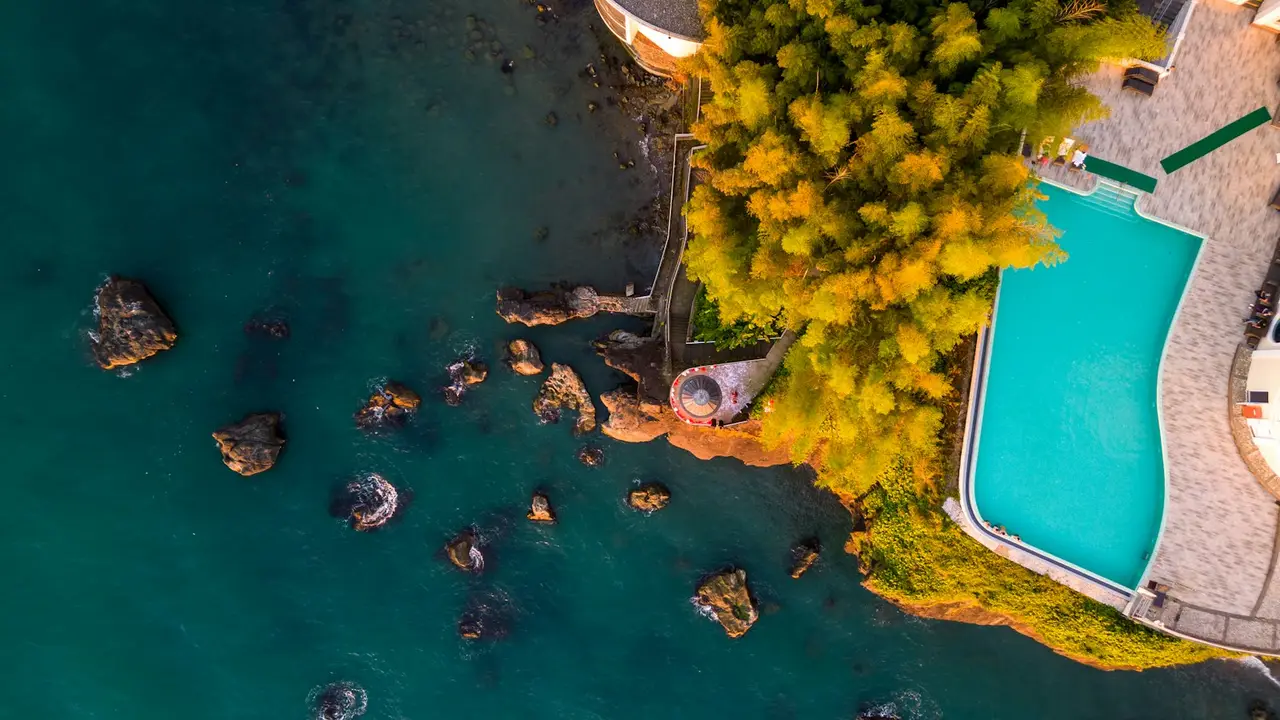 paysage d'un lieu de retraite bien-être magnifique