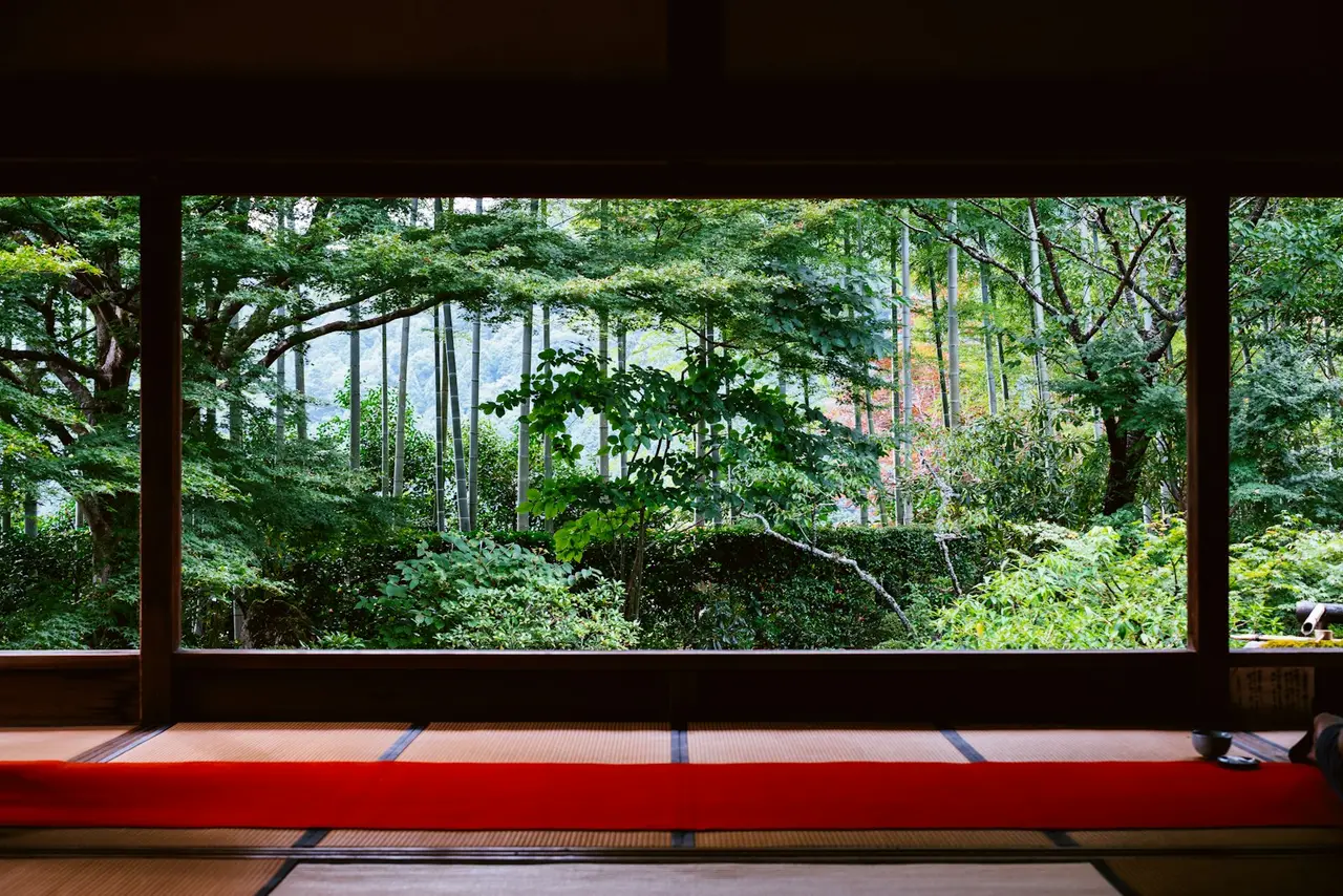 tapis de yoga dans un environnement serein