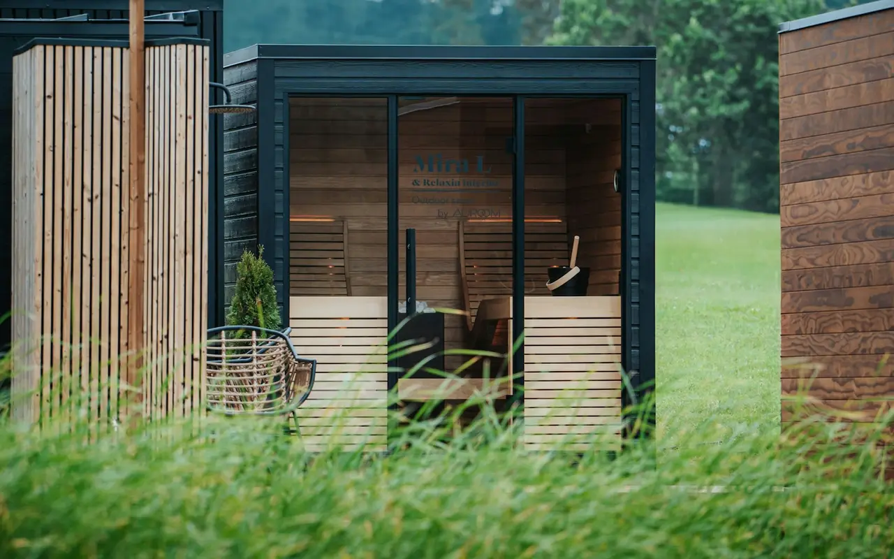Jardin paisible d'une retraite bien-être