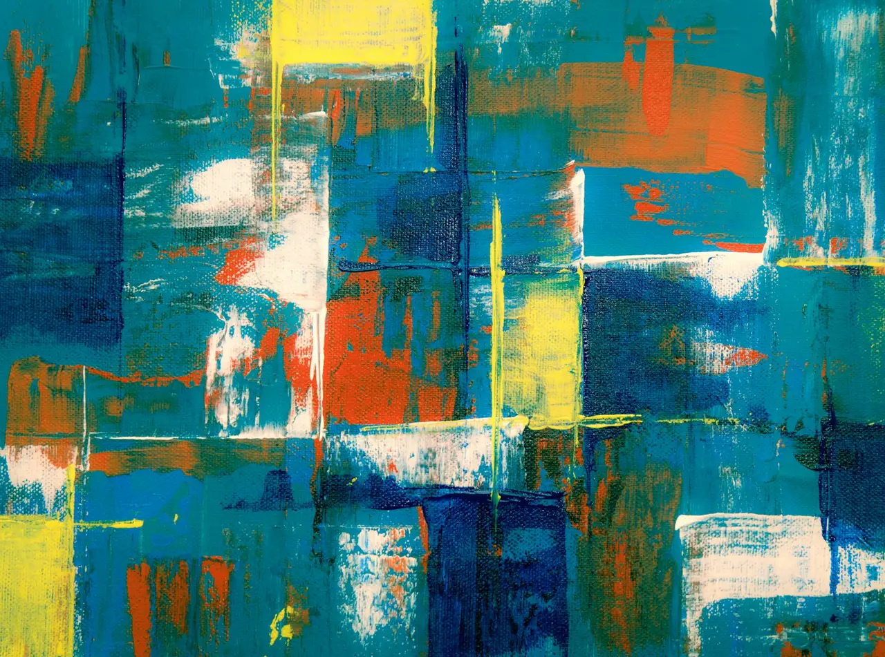 Une composition abstraite symbolisant le soundpainting.